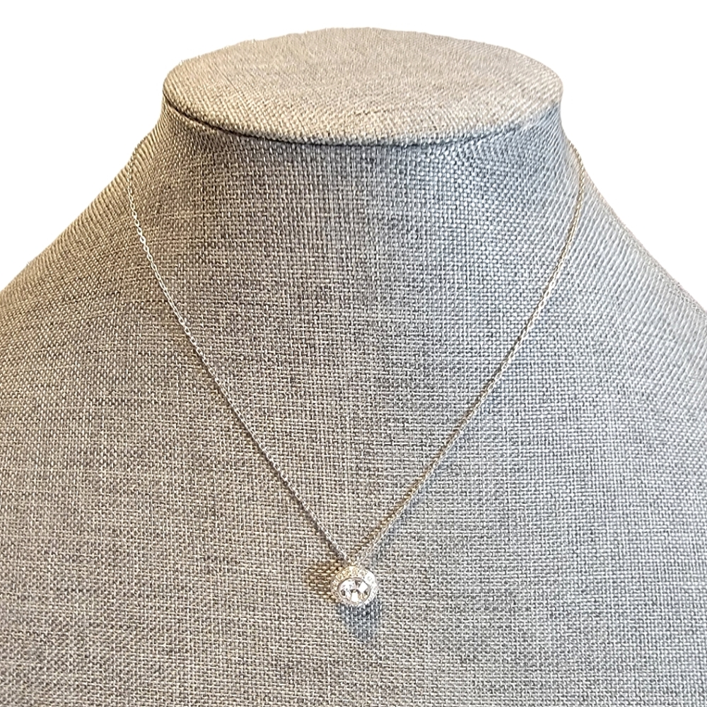 Swarovski white stone necklace